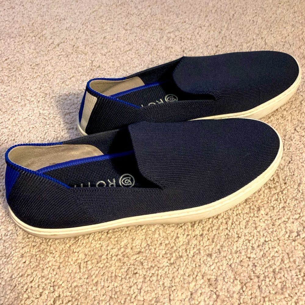 Rothy’s navy shoes